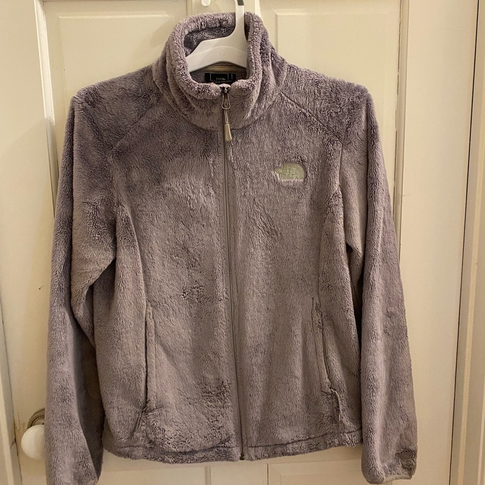 Grey North Face zip up